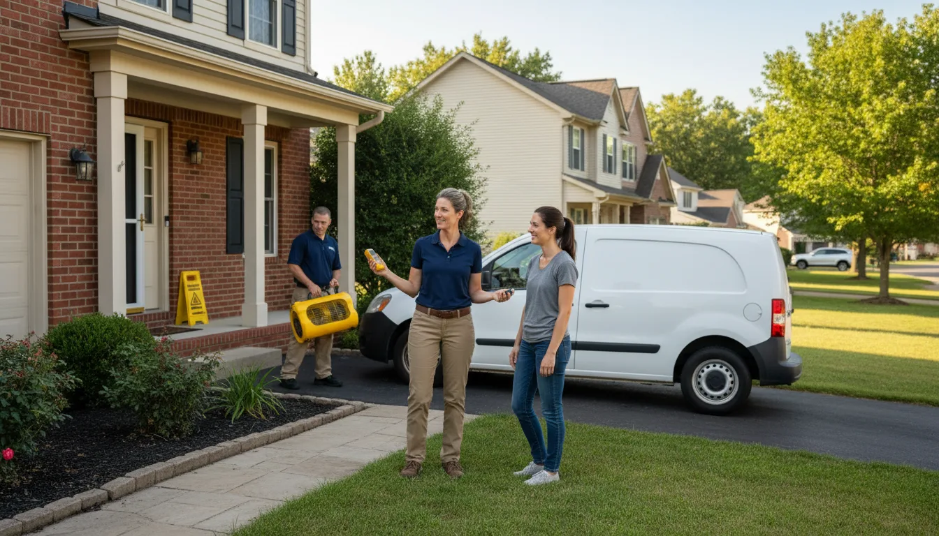 Residential water damage restoration in Fredonia, AZ